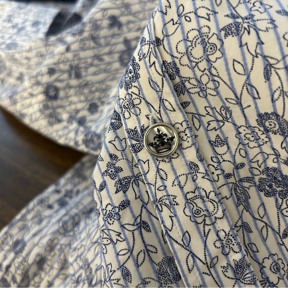 English laundry Men's Blue Floral Shirt M - Picture 11 of 11